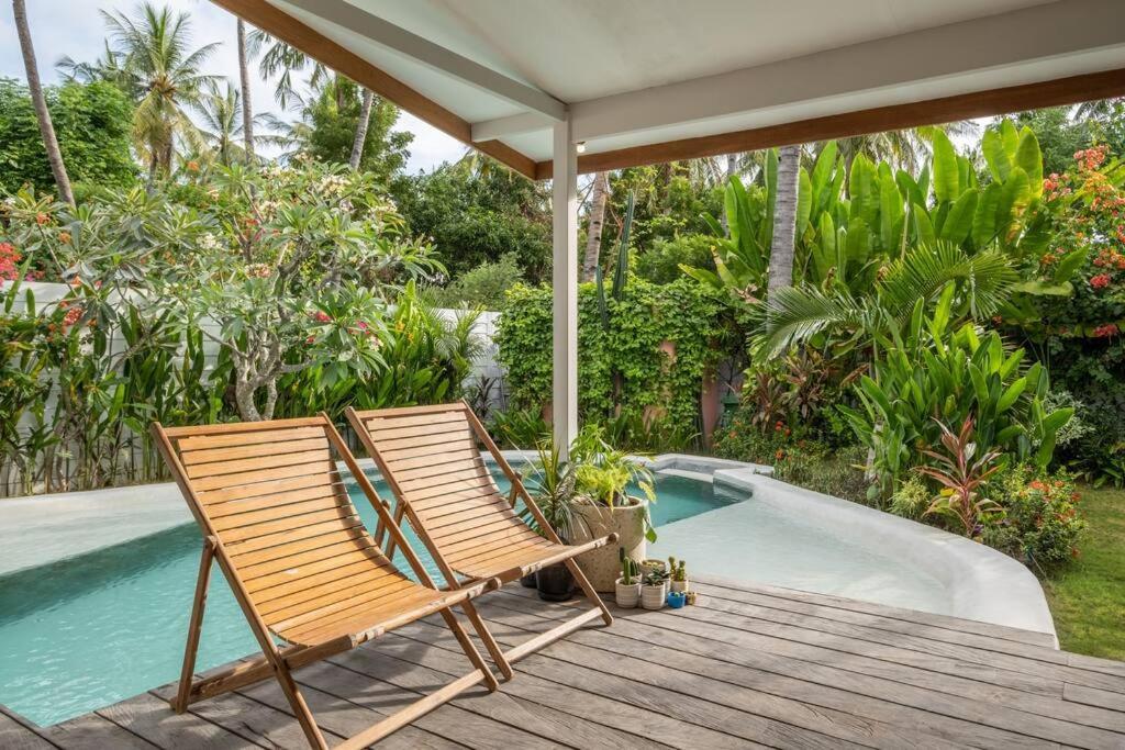 Designer New 3Bdr - Lush Garden+Pool Villa Gili Trawangan Exterior photo